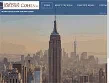 Tablet Screenshot of lawofficesofjordancohen.com